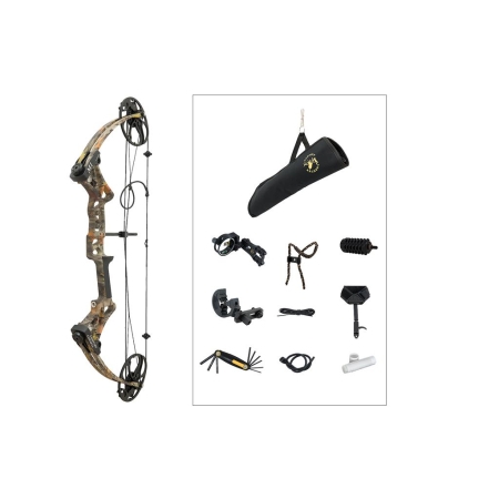Set Complet Arc Compound M1, Camo, 19-70 lbs, 19-30 inch, Viteză 320 FPS