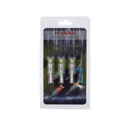 Set 3 nock-uri arbaleta luminoase X-BOW FMA Green