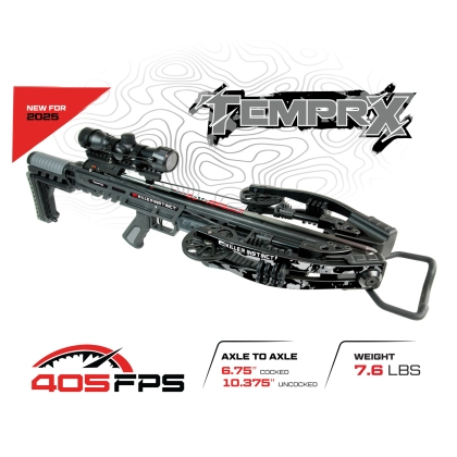 Arbaletă Vânătoare Killer Instinct TemprX™ 405 FPS - X-Cam™, Ultra-Compactă, Kit Complet
