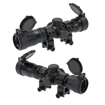 Оптически мерник X-BOW FMA 1.5-5x32 IR за арбалет с променливо увеличение и осветена мишена