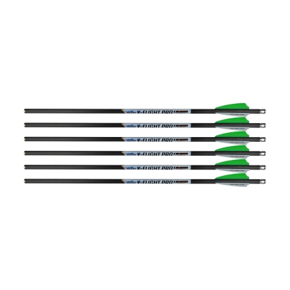 Комплект стрели Excalibur V-Flight Pro 18 инча, 6 броя, оптимизирани Hybrid X