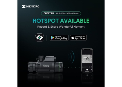 HikMicro Cheetah LRF 850 nm IR, Lunetă Night Vision cu Telemetru Laser