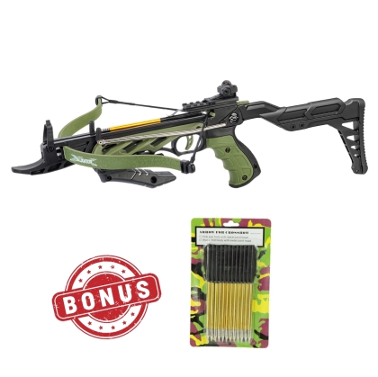 Арбалет пистолет Man Kung Alligator TCS2 Green + + 12 стрели в подарък