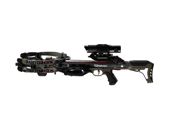Set Arbaletă Compound Barnett Hyper Raptor GTX, 425 fps, Bukops X-Factor LFR 2-7x36mm Speed-Dial