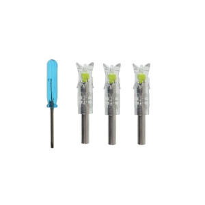Set 3 nock-uri arbaleta luminoase X-BOW FMA Yellow