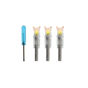 Set 3 nock-uri arbaleta luminoase X-BOW FMA Yellow