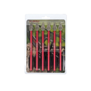 Комплект от 6 стрели X-BOW FMA broadhead Red 6.5 inch