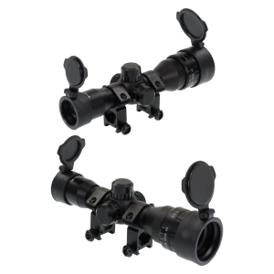 Lunetă Arbaletă X-BOW FMA 4x32 AOIR cu Reticul Iluminat în Două Culori, roșu și verde