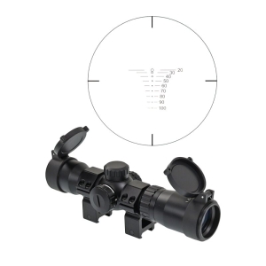Lunetă Arbaletă X-BOW FMA 1.5-5x32 IR cu Zoom Variabil și Reticul Iluminat