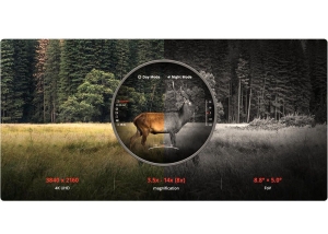 HikMicro Alpex 4K A50EL LRF, Lunetă Night Vision Ultra-HD 30mm