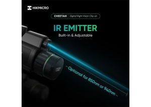 HikMicro Cheetah Clip-On 940 nm IR, Night Vision 3-în-1 cu Reticul