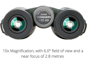 Binoclu Vanguard VEO ED 10x42, Tehnologie Carbon & Optică Premium ED