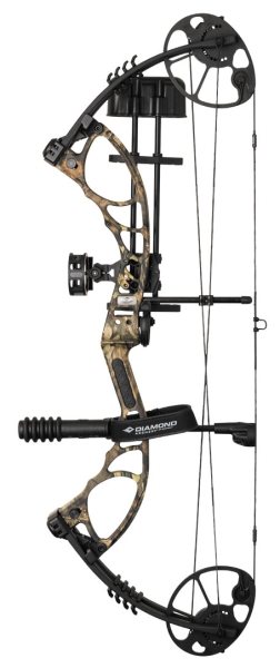 Set Arc Compound Ultra-Stabil Diamond Edge XT, Breakup Country, Ajustabil 20-70 lbs & 13-31 inch