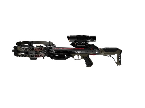Set Arbaletă Compound Barnett Hyper Raptor GTX, 425 fps, Bukops X-Factor LFR 2-7x36mm Speed-Dial